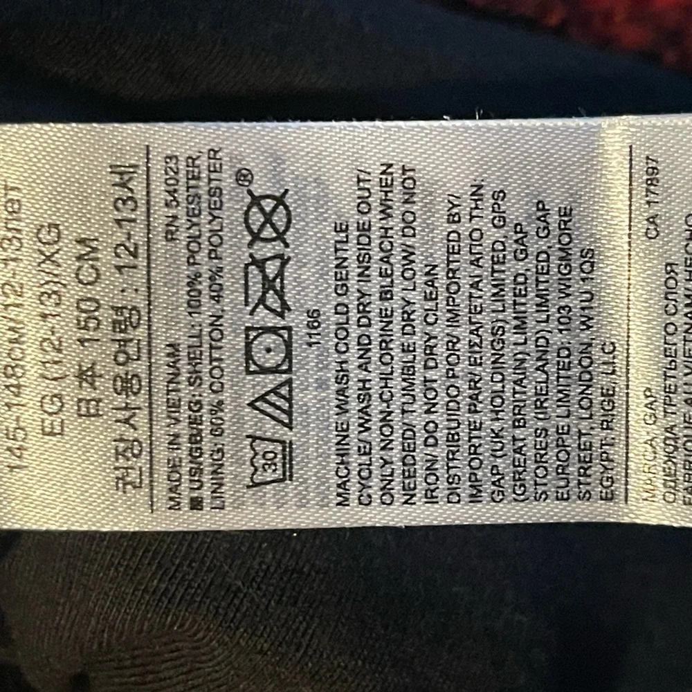 Gap kids sherpa plaid coat girls size‎ XL NWT red/black
